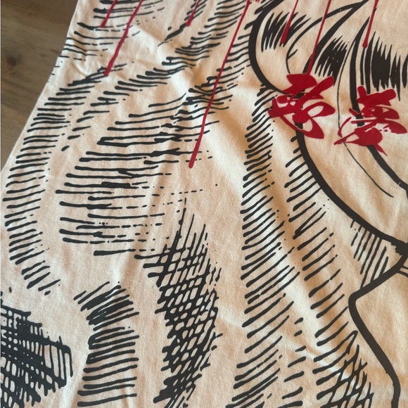 Graphic Men's Tee with Bold Design - Beige, Red and Black; new without tags - Picture 7 of 9